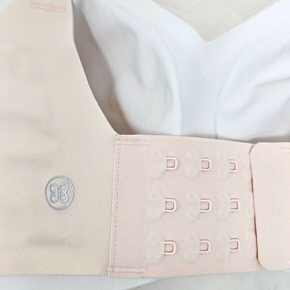 HONEYLOVE Crossover Bra Size 36 B/C Pink Wireless Removeable Pads Adjustable - Picture 3 of 4